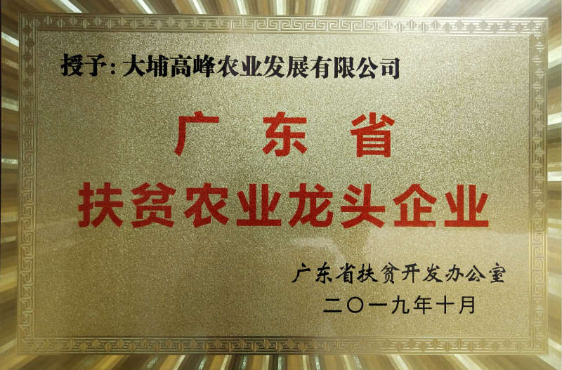 广东省扶贫农业龙头企业